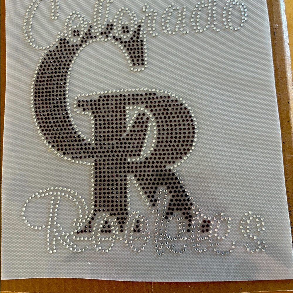 Colorado Rockies Rhinestone Appliqué